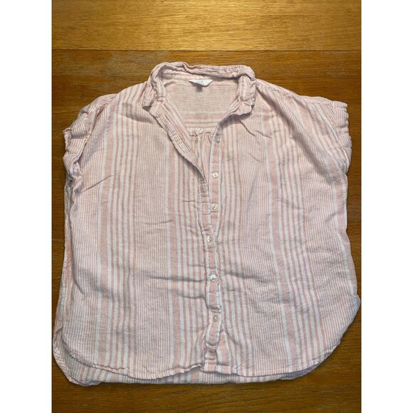 Time & Tru Short Sleeve Button Down-M/8/10 - Picture 1 of 5